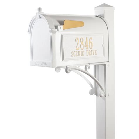 mail box on a metal pole|in ground steel mailbox post.